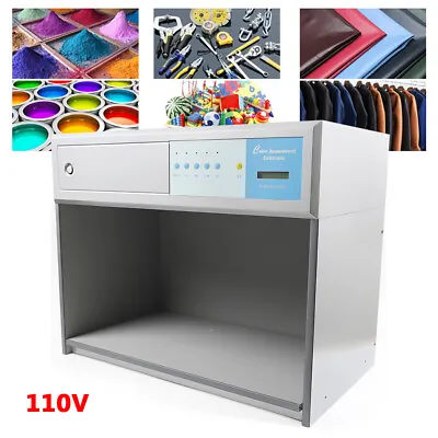 Color Assessment Cabinet Color Matching Light Booth 4-Light Sources Light Box • $347.32