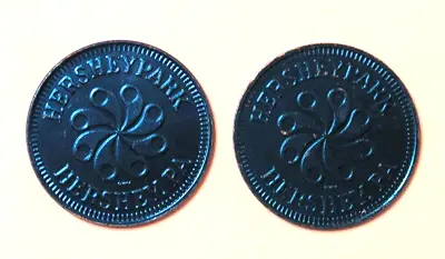 Lot Of 2 Vintage Hershey Park Coins Pennsylvania Tokens PA • $3