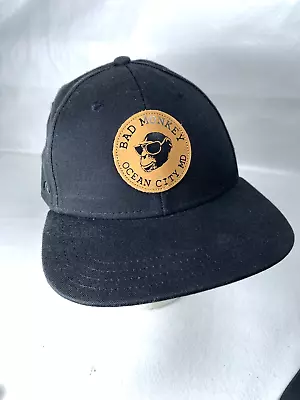 Bad Monkey Ocean City Maryland Snapback Baseball Hat Cap Black • $18