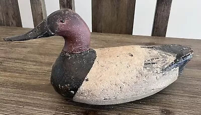 1900’s Eastern Shore Maryland Carved Wood Canvasback Duck Working Decoy Must See • $36