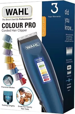 WAHL PROFESSIONAL Hair Clippers Trimmer Corded Mens Head Shaver Set UK • £16.69