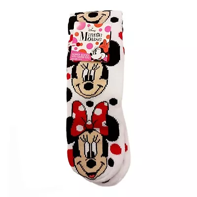 Disney Minnie Mouse Toddler Girls Slipper Socks-6-8.5 • $5.99