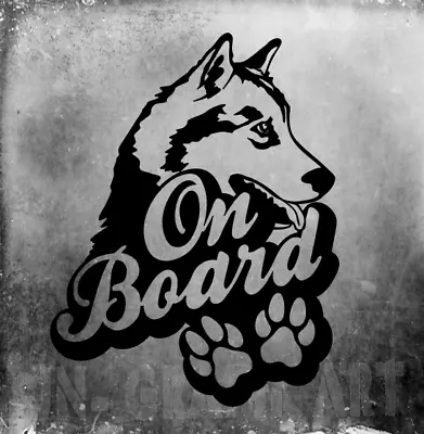 £4.25 • Buy Sticker Dog Dog Husky On Board Car Sticker Tuning JDM Decal Animal 