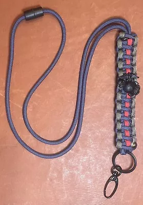 United States Marine Corps Subdued EGA Charlie Paracord ID Lanyard USMC • $16.50