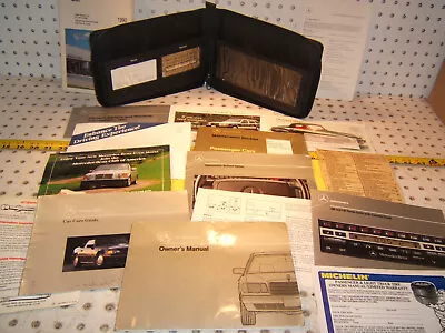 Mercedes 1991 W126 300SE 300SEL Owner's Manuals 1 Set Of 15 & Leather OEM 1 Case • $519