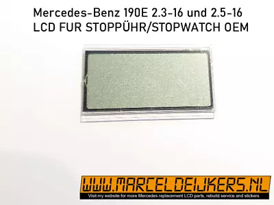 Mercedes 190E Stoppühr Laptimer Repair Replacement LCD W201 16V 2.3-16 OEM Auto • $69.03