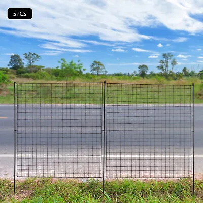 Metal No Dig Barrier Fence Decorative Garden Yard Fence 4 Panels With 1 Gate • $110