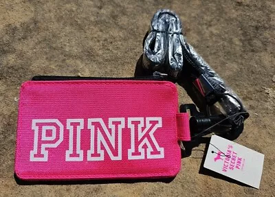 NEW Limited Edition Victoria's Secret Pink Lanyard ID Holder Case Sleeve Pouch  • $39.99