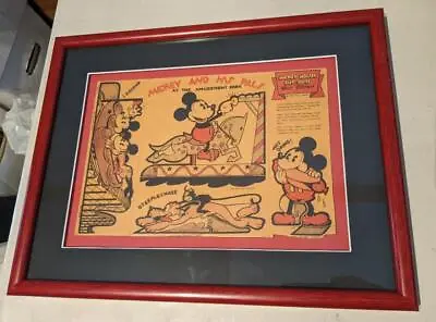Mickey Mouse  Post Toasties Box Panel 1930's • $199.99