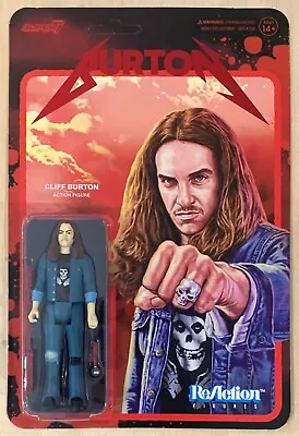 Metallica Cliff Burton ReAction Figure Cliff 'Em All Exclusive Super7 - In Stock • $24.88