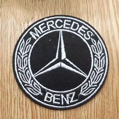 Mercedes Benz Logo/ Emblem Embroidered Iron On Patches. Round 2360 • $3.99