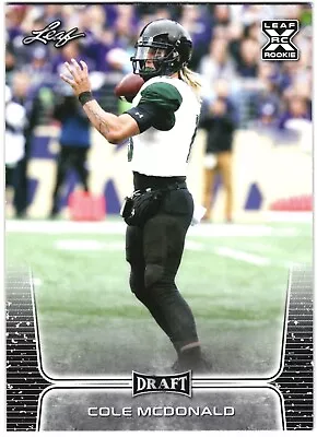 2020 Leaf Draft Football Cole McDonald Rookie Hawaii Rainbow Warriors #25 • $1.49