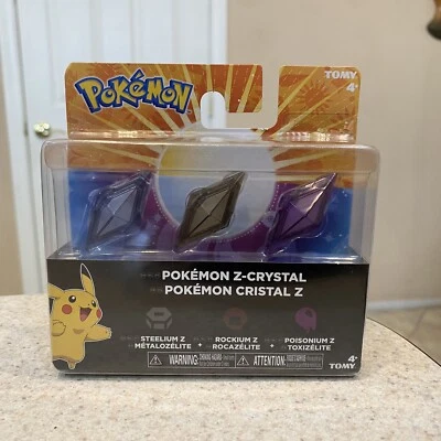 $29.99 • Buy Pokémon Z-Crystals 3 Pack- Steelium Z, Rockium Z, Poisonium Z New