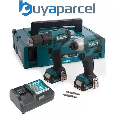 Makita CLX228AJ 12v Max Lithium Ion Li-ion Combi Hammer Drill + Impact Driver • £151.04