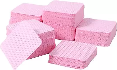 300 Pack Lint Free Cotton Pads Nail Wipes For Gel Remover Nails Disposable UK • £3.90