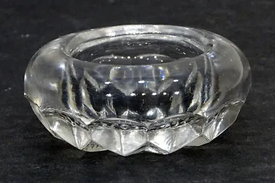 1800's Antique HEAVY Pressed Glass CHUNKY MASTER SALT Dish Dip Cellar EAPG • $19.95