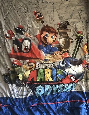 Super Mario Kart Odyssey Blanket Full Size   • $28