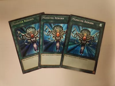 Monster Reborn X3 Prismatic Secret Rare Tn19-en011 Yugioh!  • $14