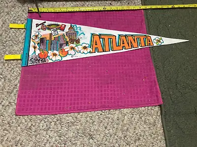 VTG ATLANTA Georgia Souvenir Pennant CALLOWAY GARDENS Stone Mountain - SHIP FAST • £15.14