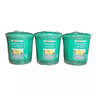 Yankee Candle Set Of 3 Samplers Votive Candles - Alfresco Afternoon • £9.23