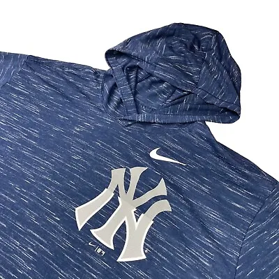 New York Yankees X Nike Men's Lightweight Pullover Hoodie Sweatshirt Navy • 2XL • $33.24