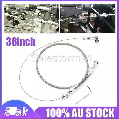 36inch Car Universal Throttle Cable Stainless Steel Accelerator Housing Rod New • $27.39