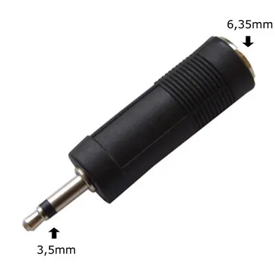 3.5mm Male Plug To 6.35mm Adapter For Yongnuo RF-603 Screwlock PC Sync Cable UK • £4.99