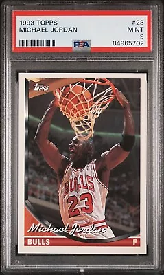 1993 Topps #23 Michael Jordan Bulls Hof - Psa 9 • $19.95