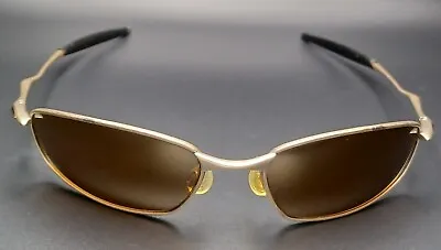 Vintage Oakley Sunglasses Wired Gold Frames -RARE- Bronze Lenses  • $113