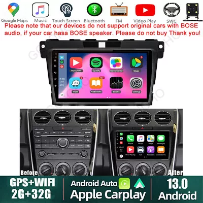 Android 13.0 Car Stereo Radio MP5 Player BT GPS CarPlay For Mazda CX-7 2007-2014 • $117.70