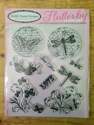 £3.49 • Buy Debbi Moore Designs Flutterby Stamp Set