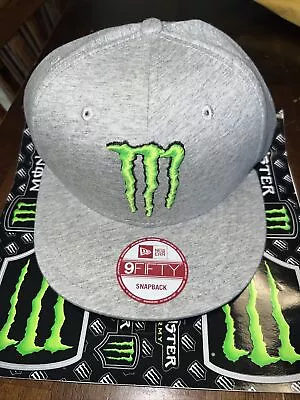 Hat Cap Monster Energy New Era Athlete Only New! 100% Authentic - Gray Free Ship • $50