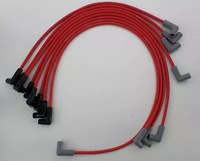SMALL BLOCK CHEVY 265-305-327-350-400 RED HEI Spark Plug Wires Over Valve Covers • $53.99