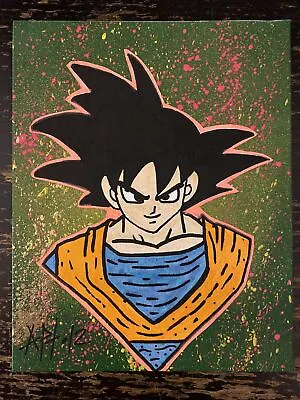 8x10 Hand Painted (Goku / Dragon Ball) Black Light - Pop Art • $9.99