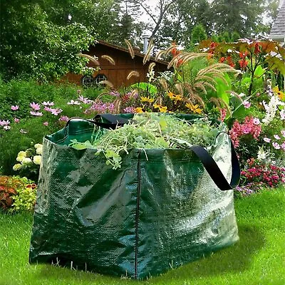 🔥100L Large Jumbo Garden Waste Bag Heavy Duty Refuse Storage Sack Handles Grass • £3.93