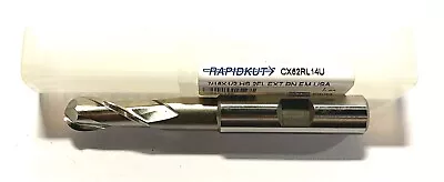 Rapidkut 7/16  End Mill HSS Ball Nosed Extension End Mill 2 Flute USA Made • $16.75