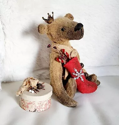 Handmade Primitive Bear By Angi Roberts - Drakestone Primitives Bears • £70