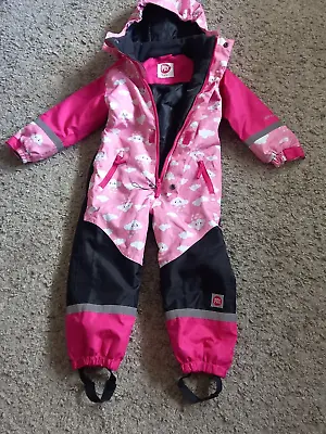 Girls Ski Snow Suit 98-104 Padded Inside Legs 16 Inches _ • £12.50