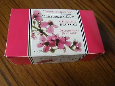 5930) 1 Bar: Venezia Soapworks Cherry Blossom Moisturizing Soap 8 OZ Bar Sealed  • $10.17