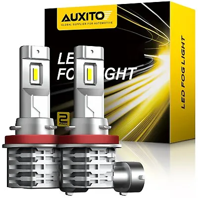 AUXITO LED Fog Light Bulb H8 H16 H11 Fog Light Bulb White 6500K High Power Lamps • $19.99