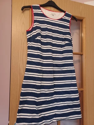 £1.99 • Buy Kew  159  Navy And White  Striped   Cotton   Dress   Size    12