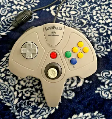 Used N64 SuperPad 64 Performance Controller (Tested & Works) • $10.99