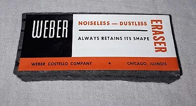 Vintage Weber Costello Noiseless-dustless Blackboard Chalkboard Eraser Unused No • $18.99