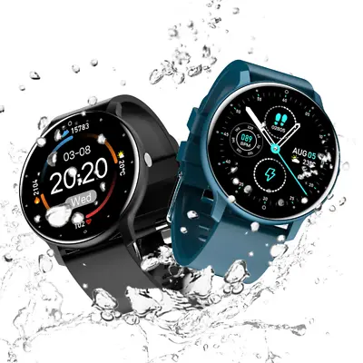 $39.95 • Buy Fitness Waterproof Smart Watch With Heart Rate For Man Women