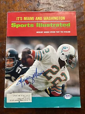 Mercury Morris Signed Sports Illustrated Psa Dna Coa Autographed Dolphins • $89