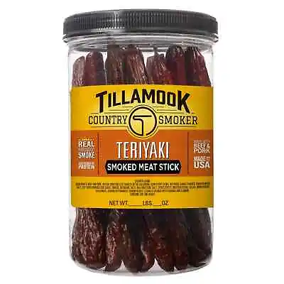 Tillamook Country Smoker Teriyaki Smoked Meat Stick 11.2 Oz 20 Count.. • $14.07