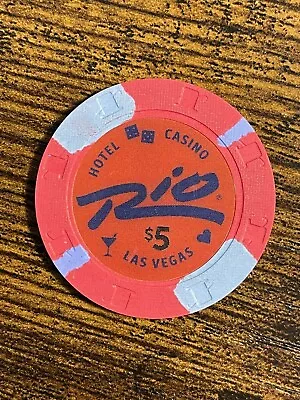 Rio Las Vegas $5 Casino Chip Uncirculated • £18.99