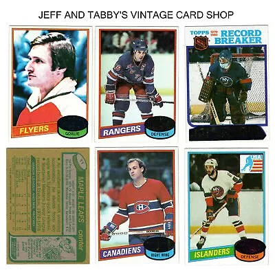 1980-81 Topps Hockey  1 To 264 / See Drop Down Menu. • $1