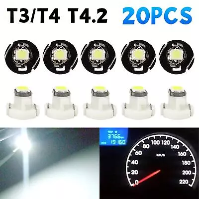 20X T4 T3 Neo Wedge LED Dash Switch Lamp A/C Climate Control HVAC Light Bulbs • $8.63