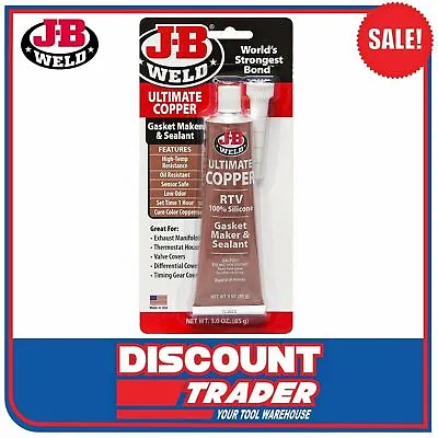 $15.95 • Buy JB Weld Ultimate Copper High Temperature RTV Silicone Gasket Maker Sealant 32325